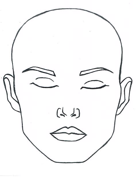 Make Up Face Template